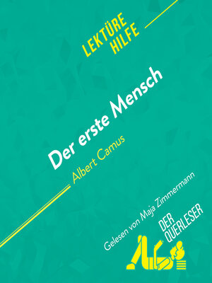 cover image of Der erste Mensch von Albert Camus Lektürehilfe